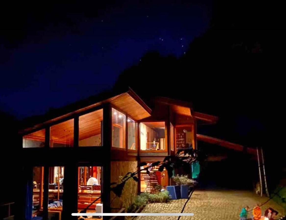 Campos do Jordão Casa De Vidro Com Vista Mantiqueira - Com Cafe E Staffヴィラ エクステリア 写真